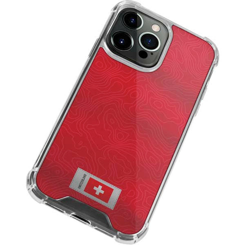 Switzerland Soccer Flag iPhone 13 Pro Clear Case
